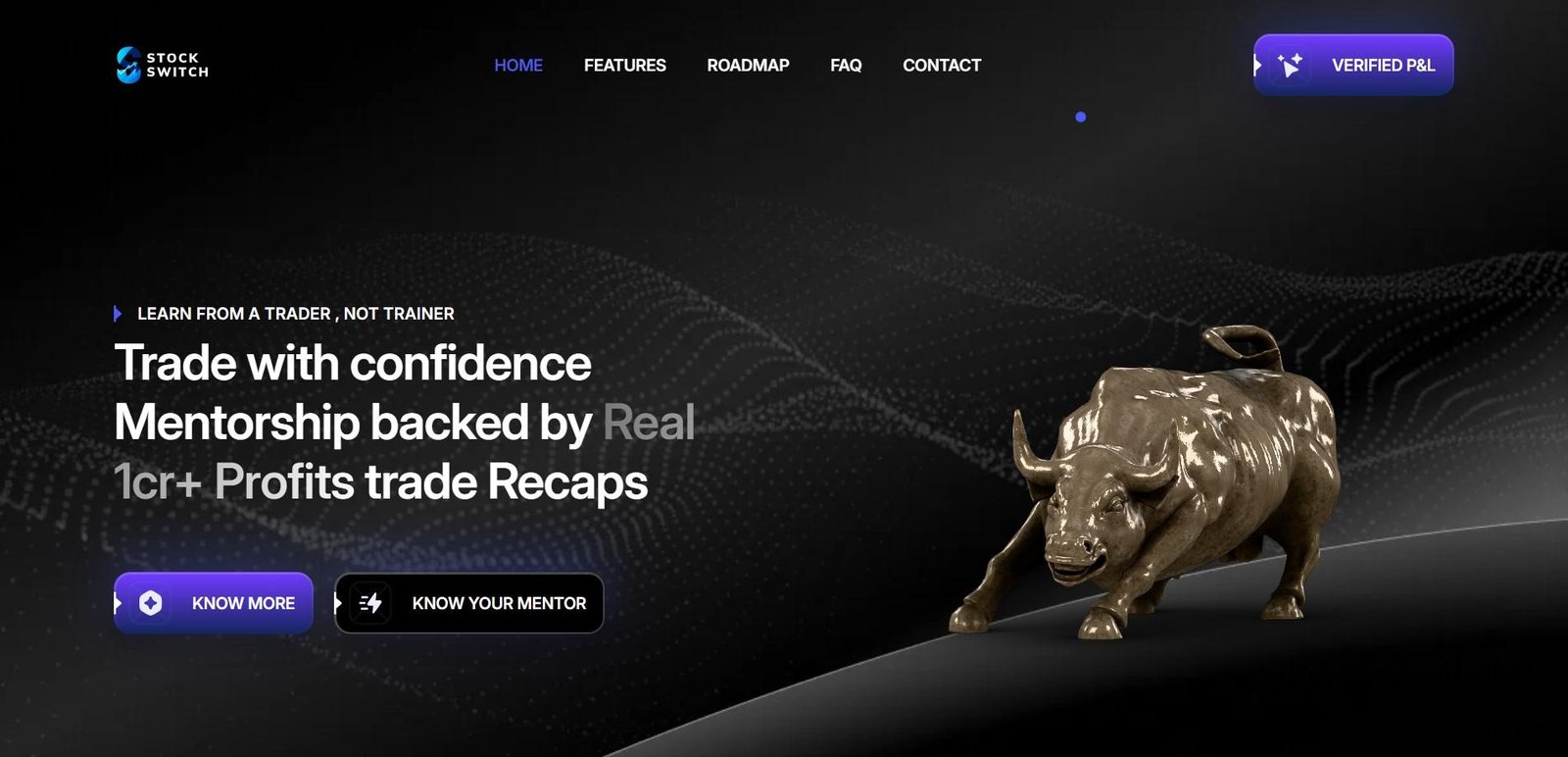 Stock Switch Landing Page