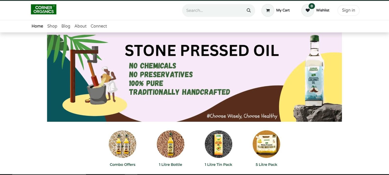 Corner Organics Ecommerce